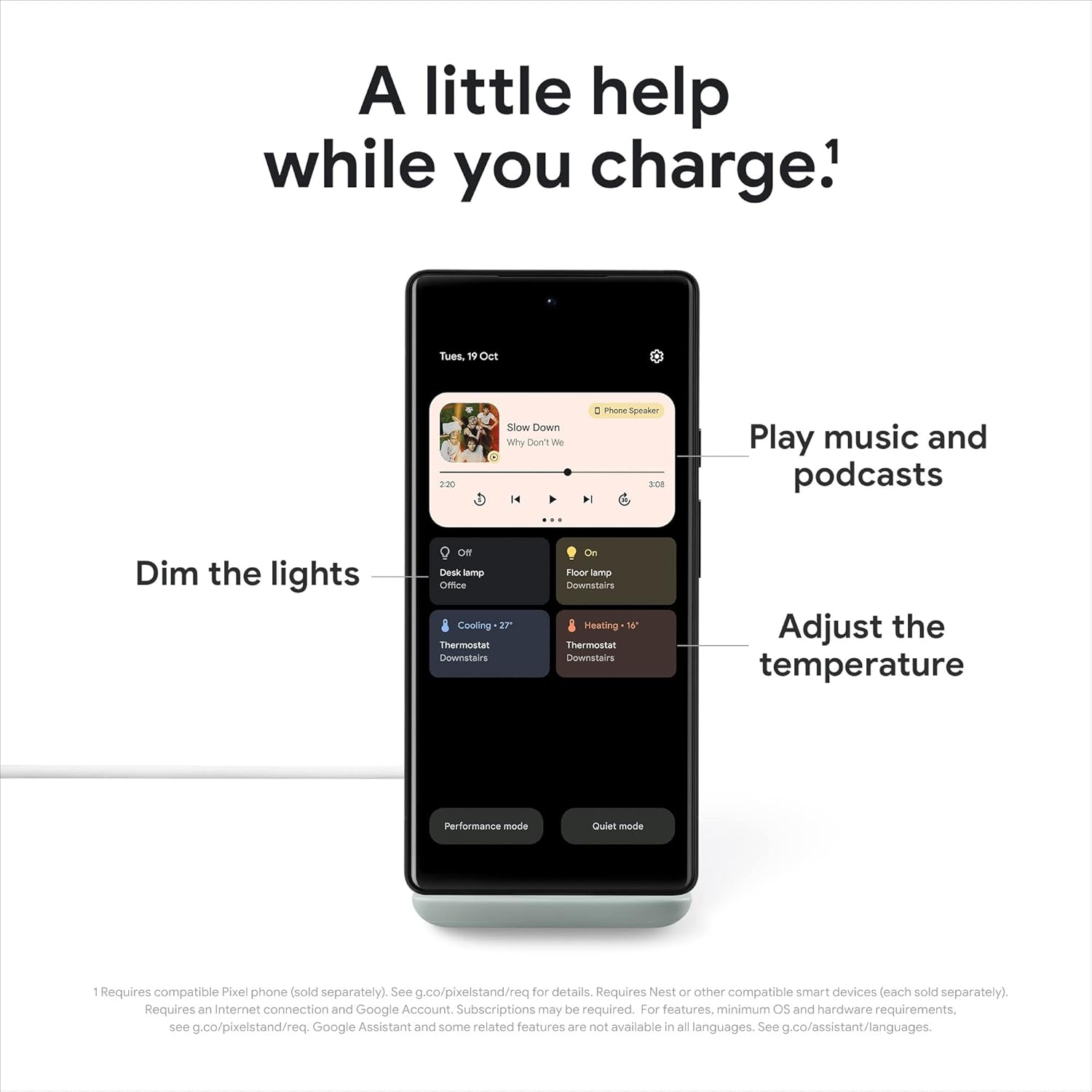Buy Google,Google Pixel Stand (2nd Gen) – Super Fast Wireless Charger for Pixel Phones - Gadcet UK | UK | London | Scotland | Wales| Near Me | Cheap | Pay In 3 | Wireless Chargers